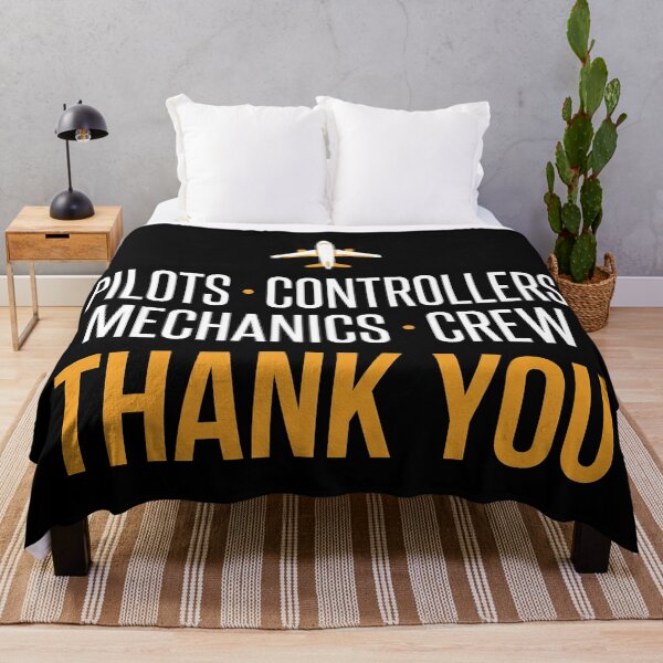 Item preview, Pilots, Controllers, Mechanics, Crew: Thank You – Aviation Appreciation Typography designed and sold by EMaviation_.