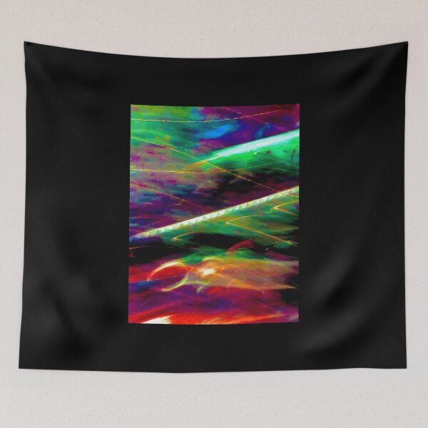 Item preview, Colorful Abstract Neon Light Streaks Digital Art designed and sold by Baby-Care.