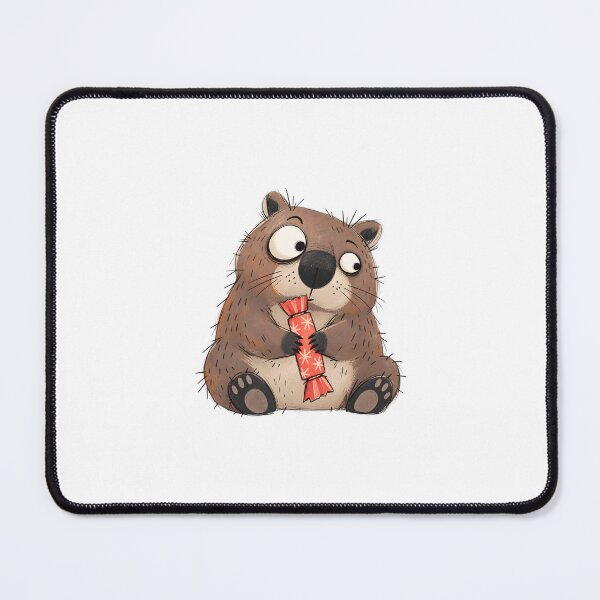 Item preview, Wombat with a Christmas Cracker designed and sold by The-Art-of-D.