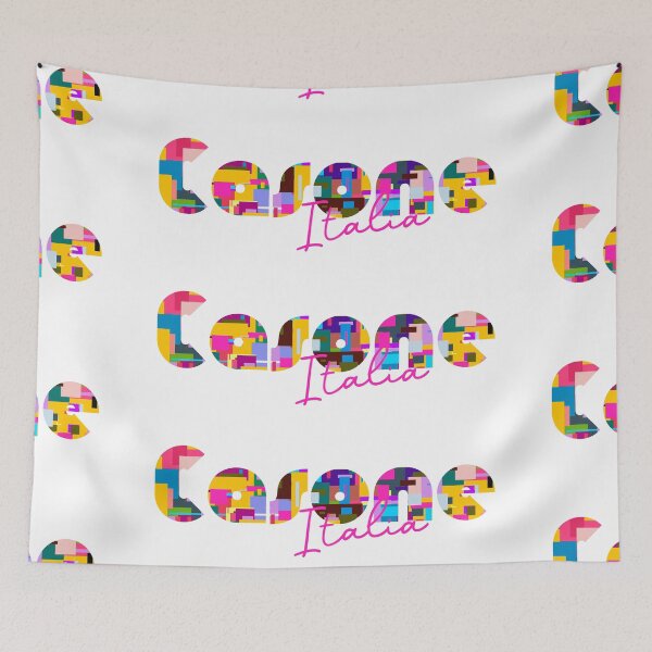 Item preview, Casone, Foligno, Italy, Italia, colorful typography design for travellers designed and sold by Wanderful-roads.