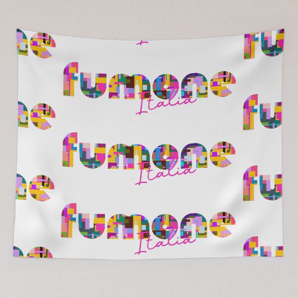 Item preview, Fumone, Alatri, Italy, Italia, colorful typography design for travellers designed and sold by Wanderful-roads.