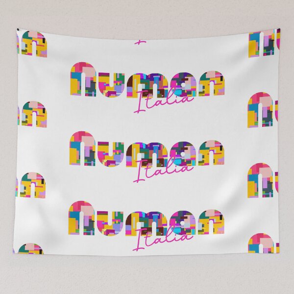 Item preview, Numana, Ancona, Italy, Italia, colorful typography design for travellers designed and sold by Wanderful-roads.