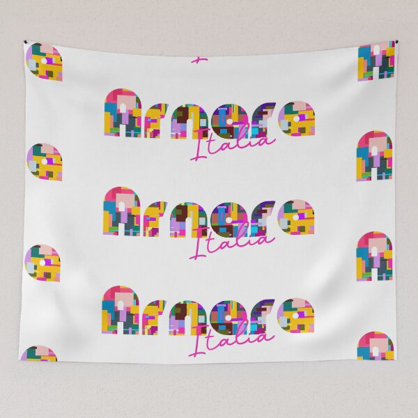 Item preview, Arnara, Ceccano, Italy, Italia, colorful typography design for travellers designed and sold by Wanderful-roads.