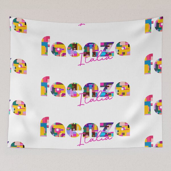 Item preview, Faenza, Italy, Italia, colorful typography design for travellers designed and sold by Wanderful-roads.
