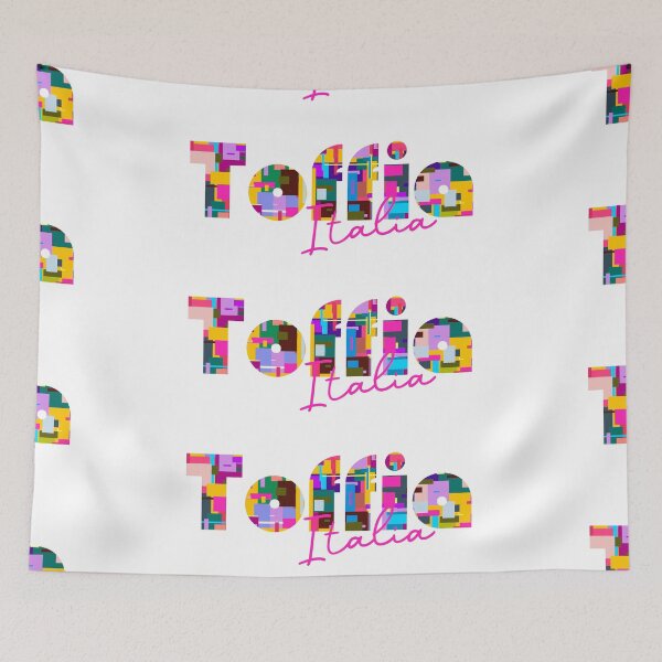 Item preview, Toffia, Fara, Italy, Italia, colorful typography design for travellers designed and sold by Wanderful-roads.
