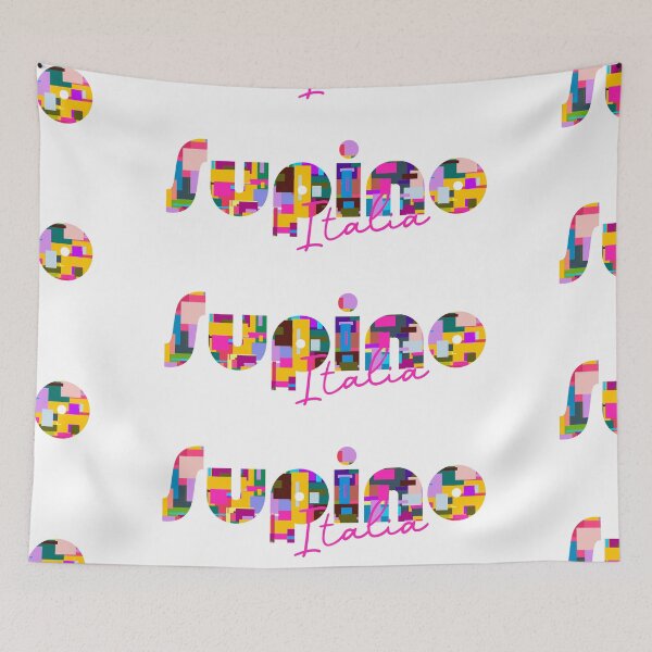 Item preview, Supino, Ferentino, Italy, Italia, colorful typography design for travellers designed and sold by Wanderful-roads.