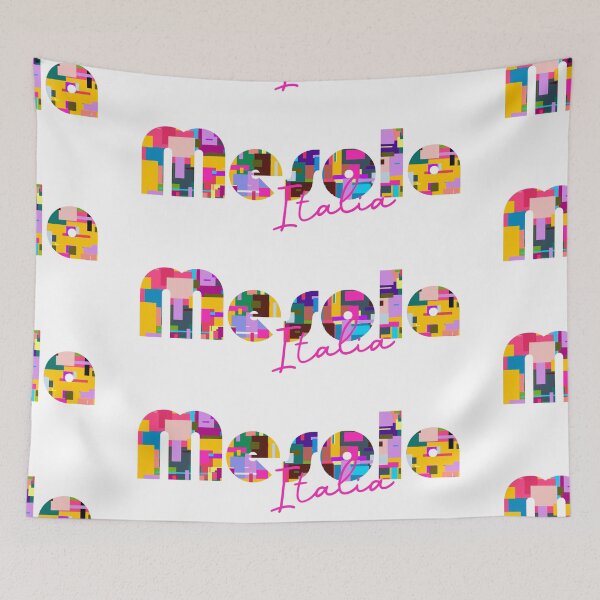 Item preview, Mesola, Godigoro, Italy, Italia, colorful typography design for travellers designed and sold by Wanderful-roads.