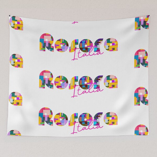 Item preview, Rosora, Monte Carotto, Italy, Italia, colorful typography design for travellers designed and sold by Wanderful-roads.