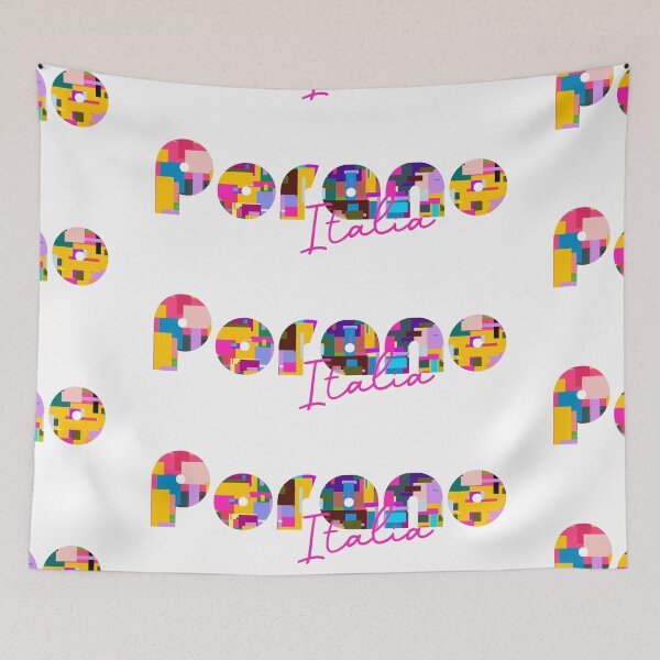 Item preview, Porano, Italy, Italia, colorful typography design for travellers designed and sold by Wanderful-roads.