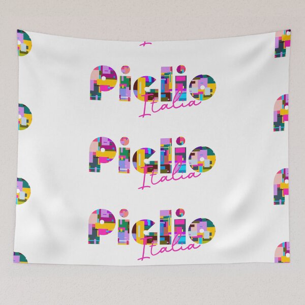 Item preview, Piglio, Paliano, Italy, Italia, colorful typography design for travellers designed and sold by Wanderful-roads.
