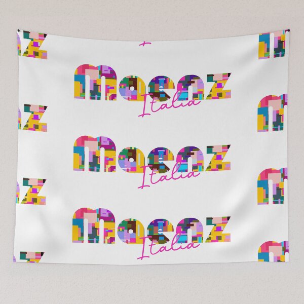 Item preview, Maenza, Piperno, Italy, Italia, colorful typography design for travellers designed and sold by Wanderful-roads.