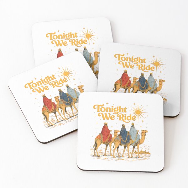 Item preview, Title Tonight We Ride Three Wise Men Retro Christmas designed and sold by noctivaganta.