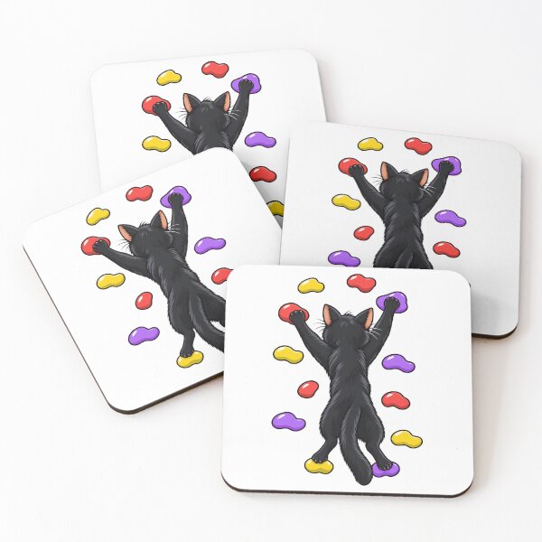 Item preview, Black Cat Bouldering Funny Cat Lover designed and sold by TAYNAROP.