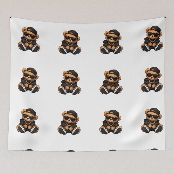 Item preview, Cool Streetwear Teddy Bear – Hip Hop Bear With Sunglasses designed and sold by Bushido1.