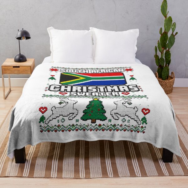 Item preview, South African Christmas Sweater Flag Ugly Holiday designed and sold by noctivaganta.