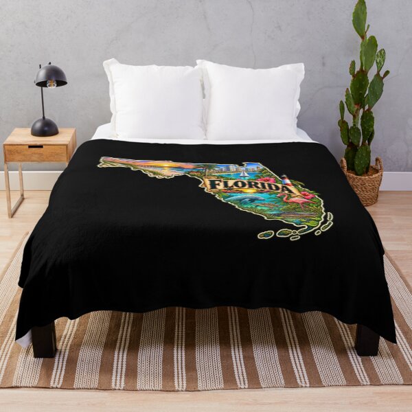 Item preview, Florida Sunshine Paradise – Vintage State Travel Poster and Tropical Coastal Art designed and sold by RockitBaby.