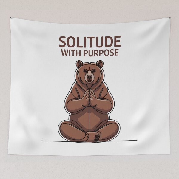 Artikelvorschau, Brown Bear Yoga Solitude With Purpose Design entworfen und verkauft von 108stillness.