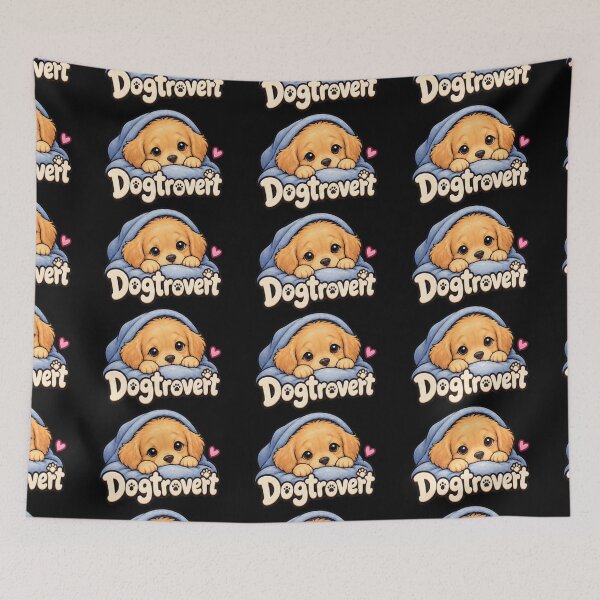 Item preview, Cute Dogtrovert and Golden Retriever designed and sold by DamioPolArt.
