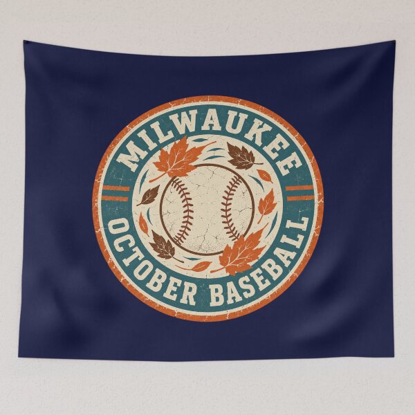 Item preview, Milwaukee October Baseball Fall Sports Fan designed and sold by MASMUS27.