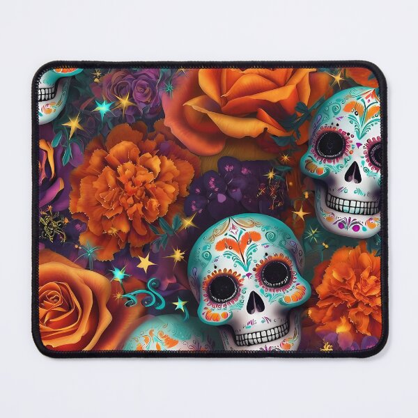 Item preview, Sugar Skull Dia De Los Muertos Calavera Pattern 01 designed and sold by The Design Asset Station.