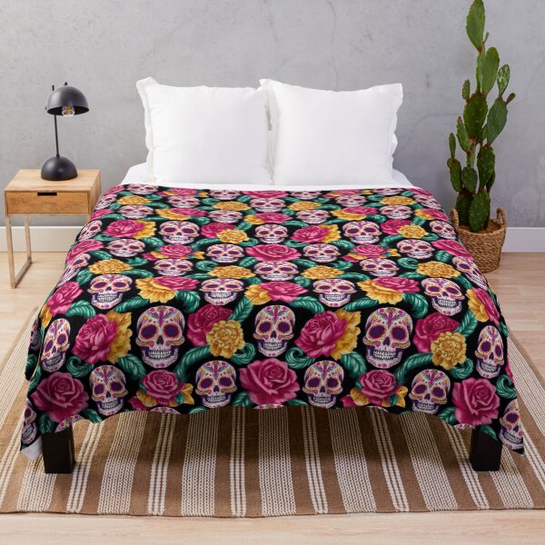 Item preview, Sugar Skull Dia De Los Muertos Calavera Pattern 03 designed and sold by The Design Asset Station.