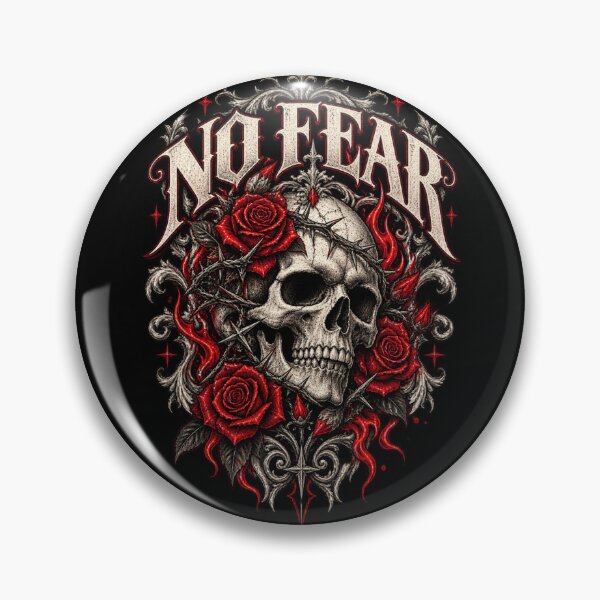 Item preview, Gothic emblem of skull and roses designed and sold by Imprearte.