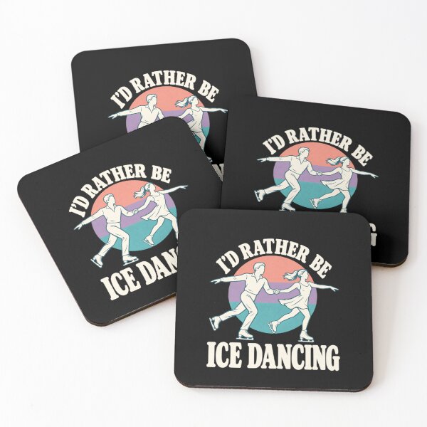 Item preview, Id Rather Be Ice Dancing Vintage Pair Figure Skating Art designed and sold by NAAYAX.