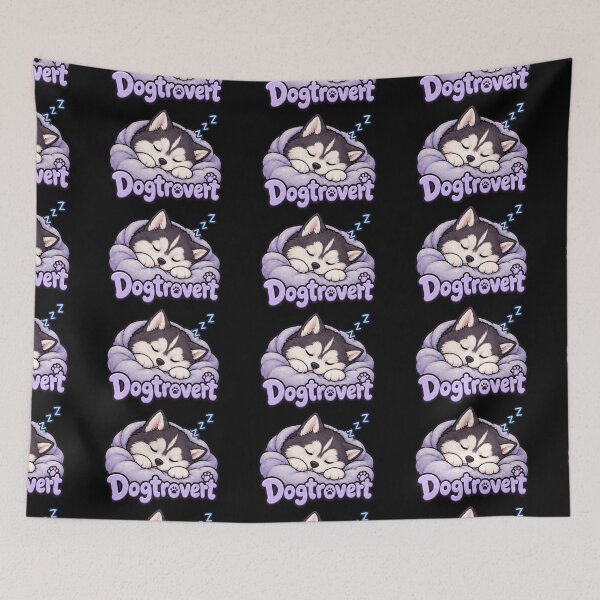 Item preview, Cute Dogtrovert and Siberian Husky designed and sold by DamioPolArt.