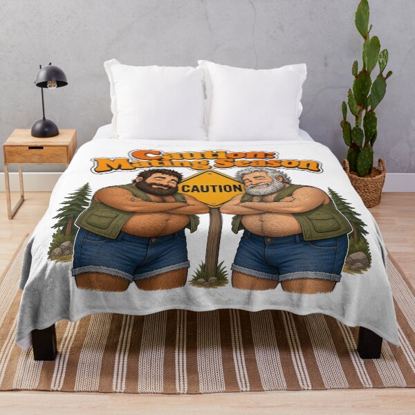 Item preview, Caution Mating Season Gay Bear Couple designed and sold by Tom&Tony.