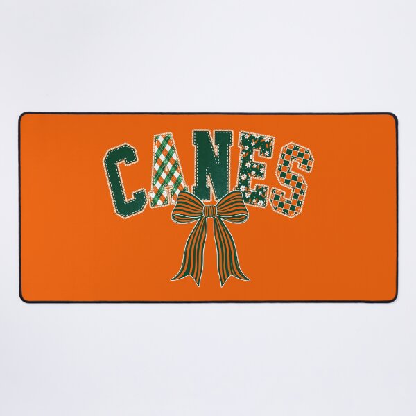 Item preview, Canes Floral Coquette Style Miami FL Football designed and sold by Floral Vintage.