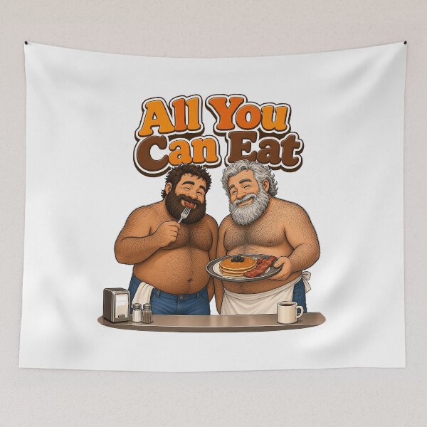 Item preview, All You Can Eat Funny Gay Bear Diner designed and sold by Tom&Tony.