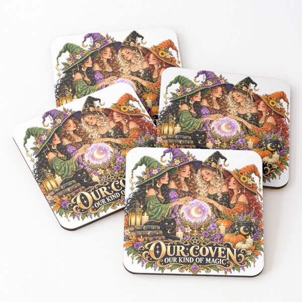 Item preview, Our Coven Our Kind of Magic – Witchy Best Friends Fantasy Art designed and sold by PaginaBrew.