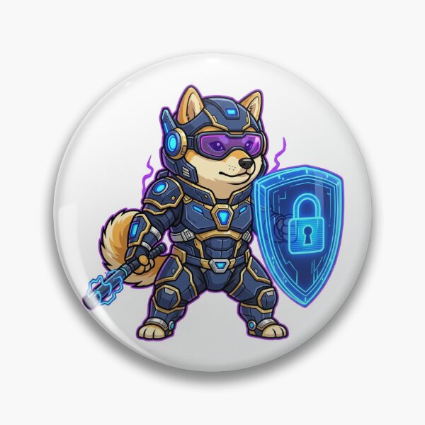 Item preview, Cyber Security Guard Doge | InfoSec Hacker Sticker | Tech Dog Lover Gift designed and sold by YNAMREG.
