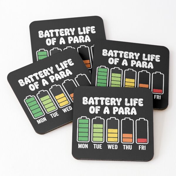 Item preview, Battery Life Of A Para Paraprofessional Paramedic Work Week designed and sold by Hernisemok.