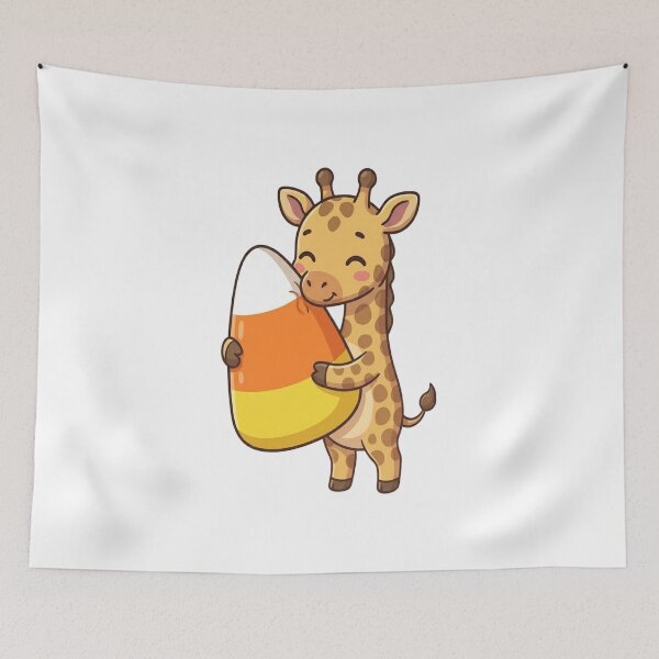 Item preview, Cute Giraffe Hugging Candy Corn designed and sold by Ella_Sketch.