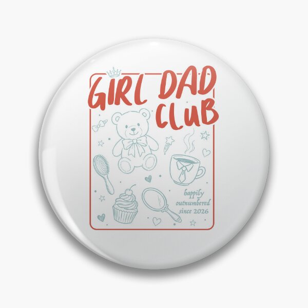 Item preview, Girl Dad Club Happily Outnumbered Since 2026 designed and sold by Shapeoart.