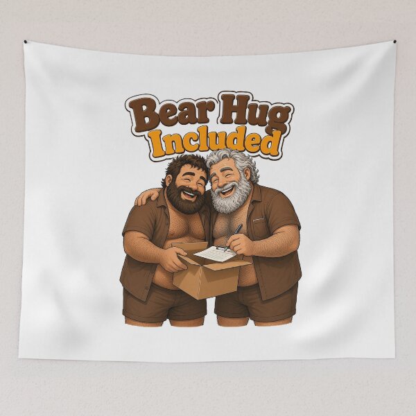 Item preview, Bear Hug Included Gay Bear Delivery designed and sold by Tom&Tony.