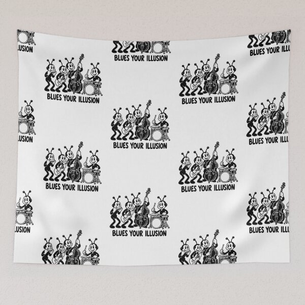 Item preview, Blues Your Illusion | Vintage Cartoon Band designed and sold by Mono.fi Studios.
