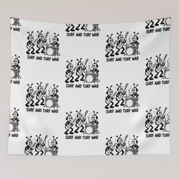 Item preview, Surf And Turf War | Vintage Cartoon Band designed and sold by Mono.fi Studios.