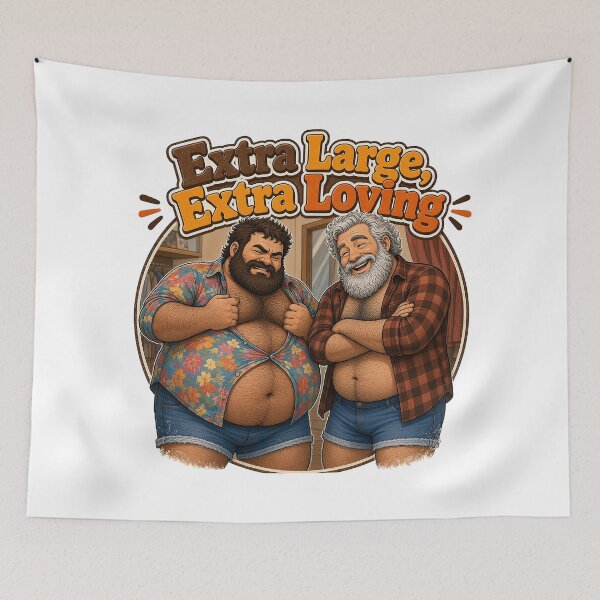 Item preview, Extra Large Extra Loving Chubby Gay Bear designed and sold by Tom&Tony.
