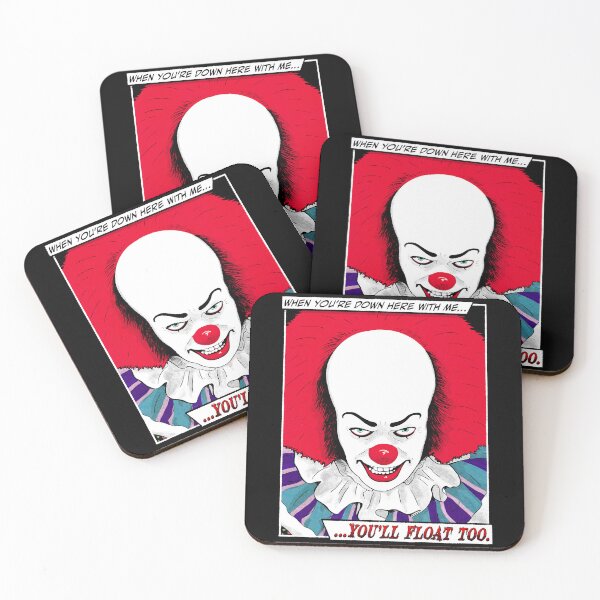 Item preview, You'll Float Too Evil Clown designed and sold by Michael of Glow Bat.