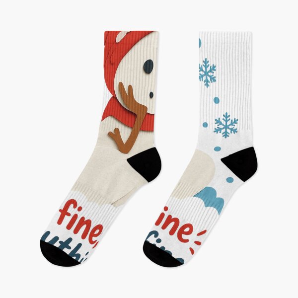 Item preview, It's Fine I'm Fine Everything is Fine Snowman designed and sold by Positive&FunnyThings.