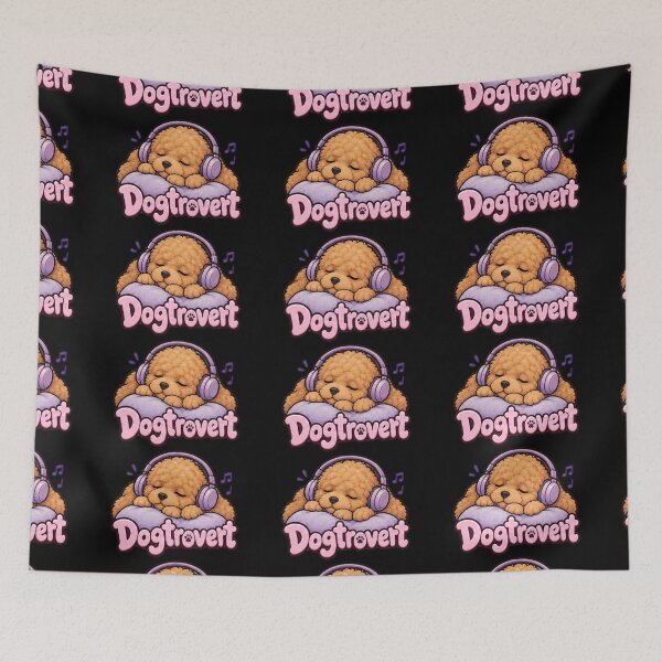 Item preview, Dogtrovert and Curly Coat Poodle designed and sold by DamioPolArt.