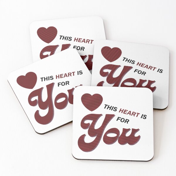 Item preview, Heart For You – Retro Love Typography & Red Heart Design designed and sold by PicturePick.