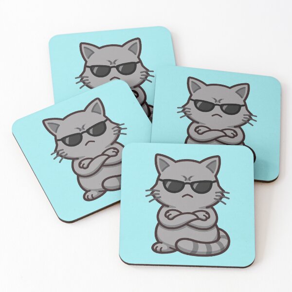 Item preview, Too Cool to Care: Grumpy Cat in Sunglasses designed and sold by Odd-jack.