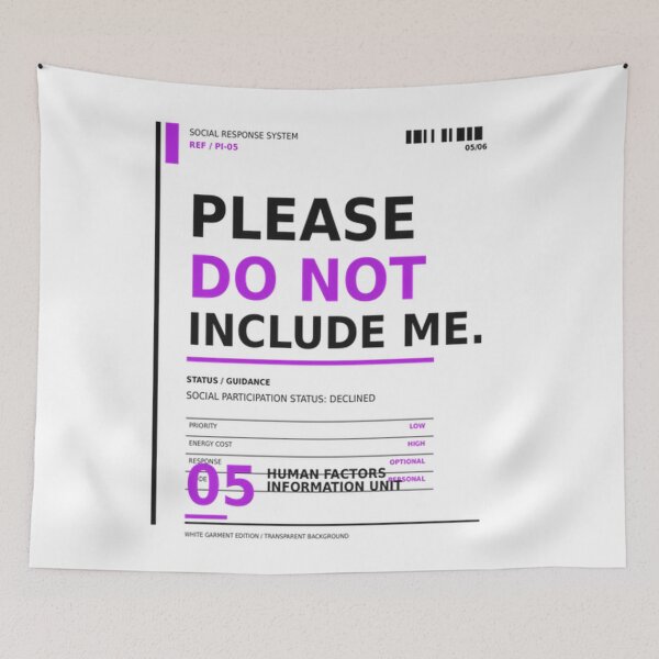 Item preview, Please Do Not Include Me — Participation Status: Declined designed and sold by Pink & California.