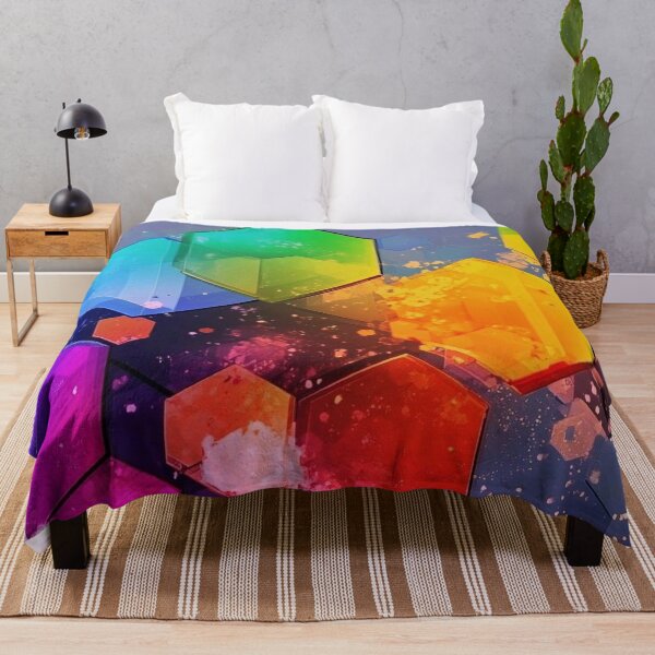 Item preview, Vibrant Rainbow Hexagon Abstract — Modern Geometric Honeycomb Vector Art designed and sold by LYAN-STORE.
