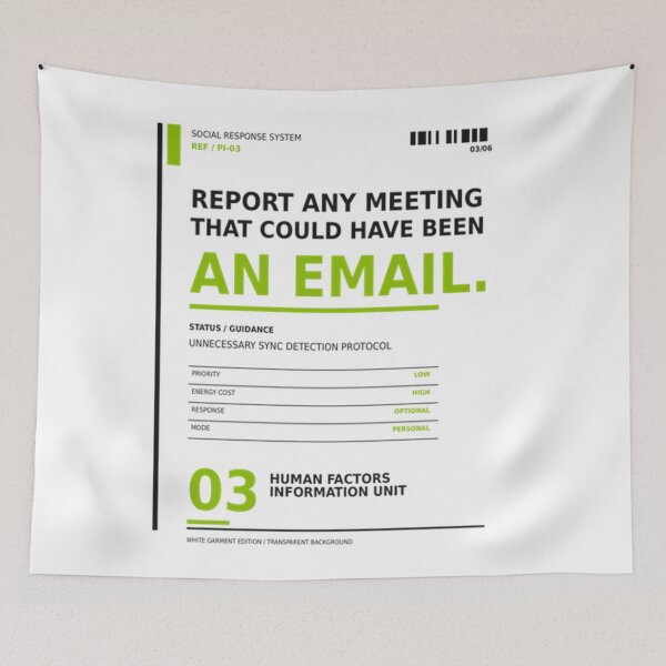 Item preview, Report Any Meeting That Could Have Been an Email designed and sold by Pink & California.