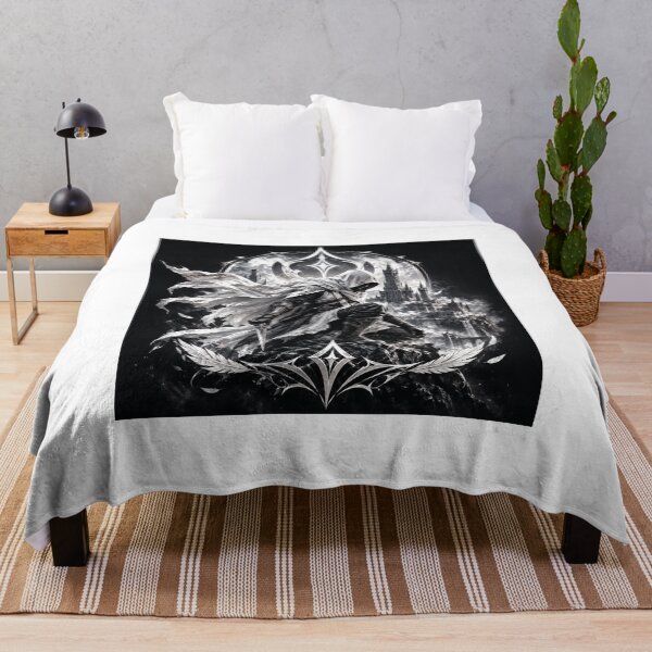 Item preview, Moonlit Hooded Assassin – Dark Fantasy Silver Warrior Art designed and sold by Ahsan393.