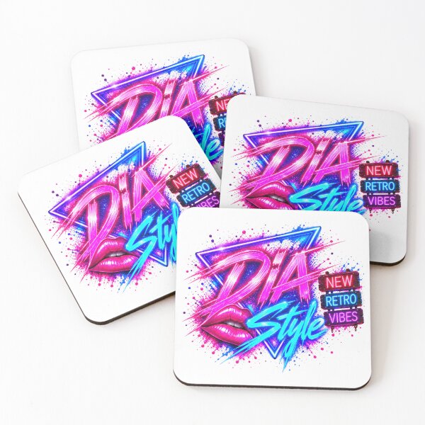 Item preview, Dia Style – New Retro Vibes Neon Graffiti Art designed and sold by DansCreations42.